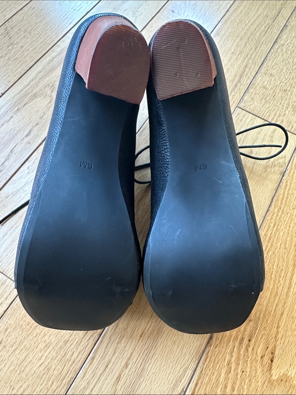JEFFREY CAMPBELL LITA Boots Black Distressed Leather Size 6 - Picture 6 of 8